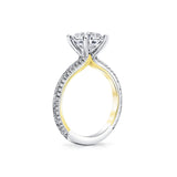 Iconelle Micropave Two Tone Engagement Ring - Winona