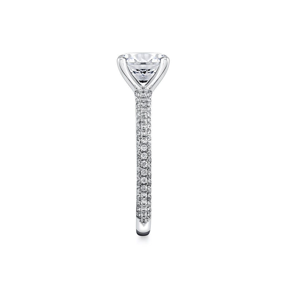 Iconelle Micropave Two Tone Engagement Ring - Winona