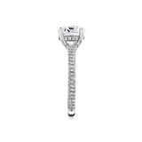 Iconelle Micropave Hidden Halo Two Tone Engagement Ring - Xandra