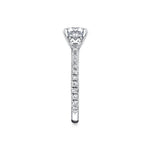 Iconelle Two Tone Three Stone Engagement Ring - Nora