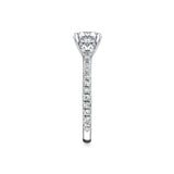 Iconelle Two Tone Three Stone Engagement Ring - Nora