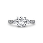 Iconelle Two Tone Three Stone Engagement Ring - Nora