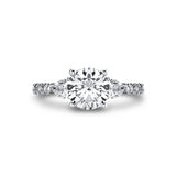 Iconelle Two Tone Three Stone Engagement Ring - Nora