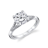Iconelle Shell Tip Shell Taper Engagement Ring - Fallyn