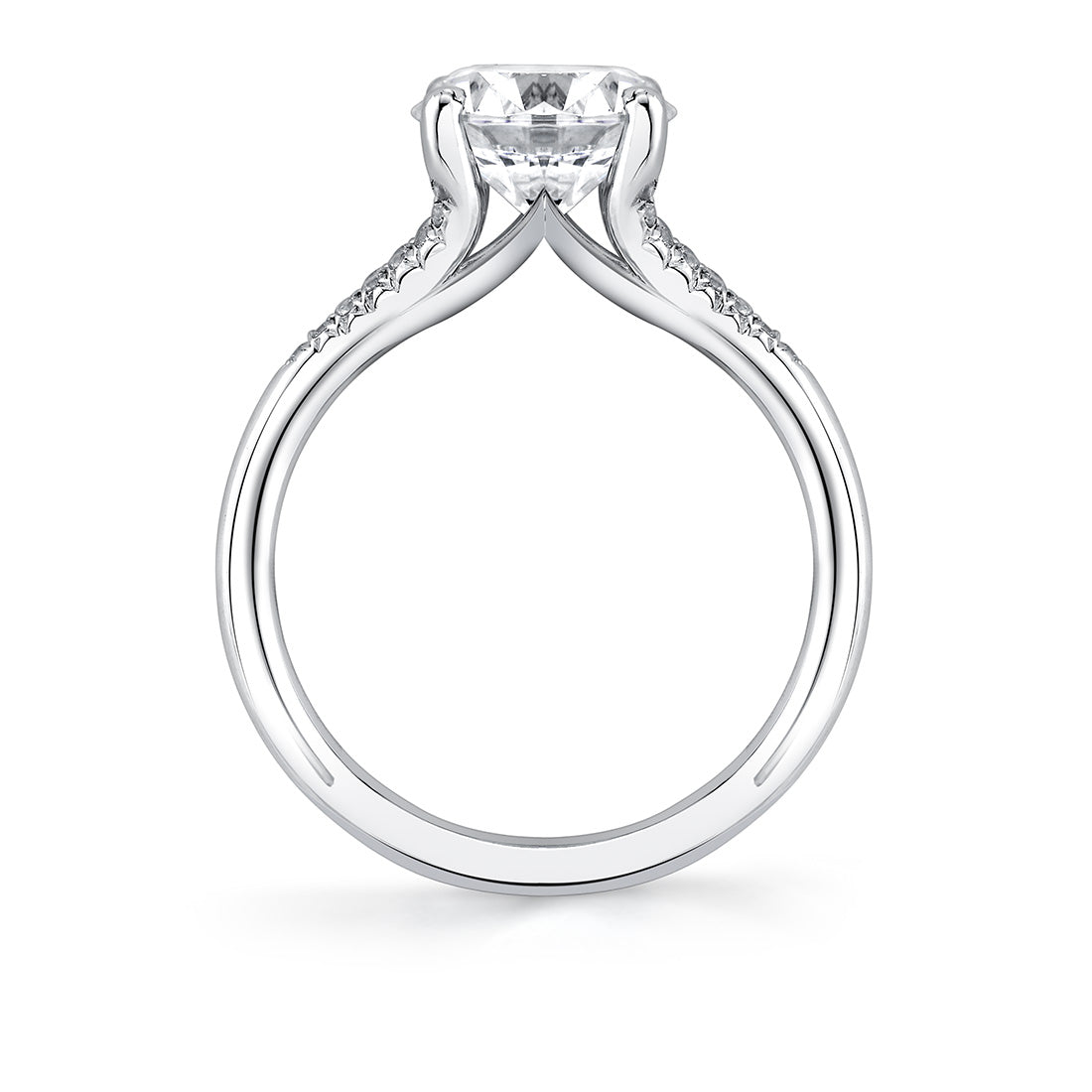 Iconelle Shell Tip Shell Taper Engagement Ring - Fallyn