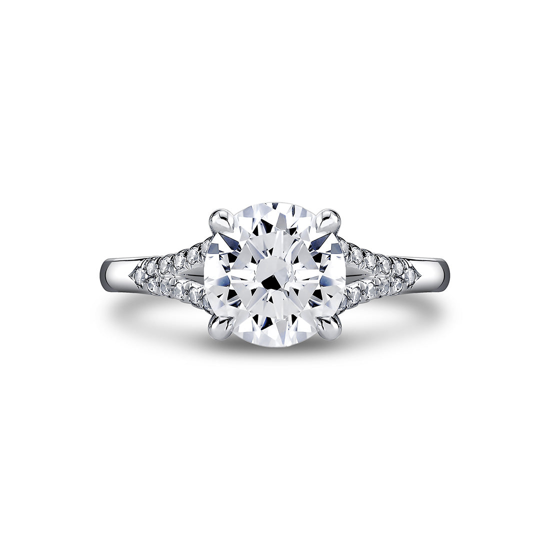 Iconelle Shell Tip Shell Taper Engagement Ring - Fallyn