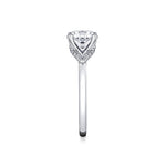 Iconelle Diamond Shell Tip Collar Two Tone Engagement Ring - Yvonne