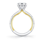 Iconelle Two Tone Shell Flush Set Engagement Ring - Anya