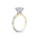 Iconelle Two Tone Shell Flush Set Engagement Ring - Anya