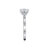 Iconelle Flush Set Shell Tip Diamond Duos Two Tone Engagement Ring - Indie