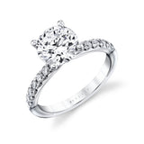 Iconelle Halfway Pinch Two Tone Engagement Ring - Katya