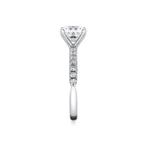 Iconelle Halfway Pinch Two Tone Engagement Ring - Katya