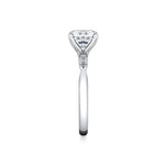 Iconelle Quarterway Pinch Two Tone Engagement Ring - Corinne