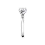Iconelle Quarterway Pinch Two Tone Engagement Ring - Corinne