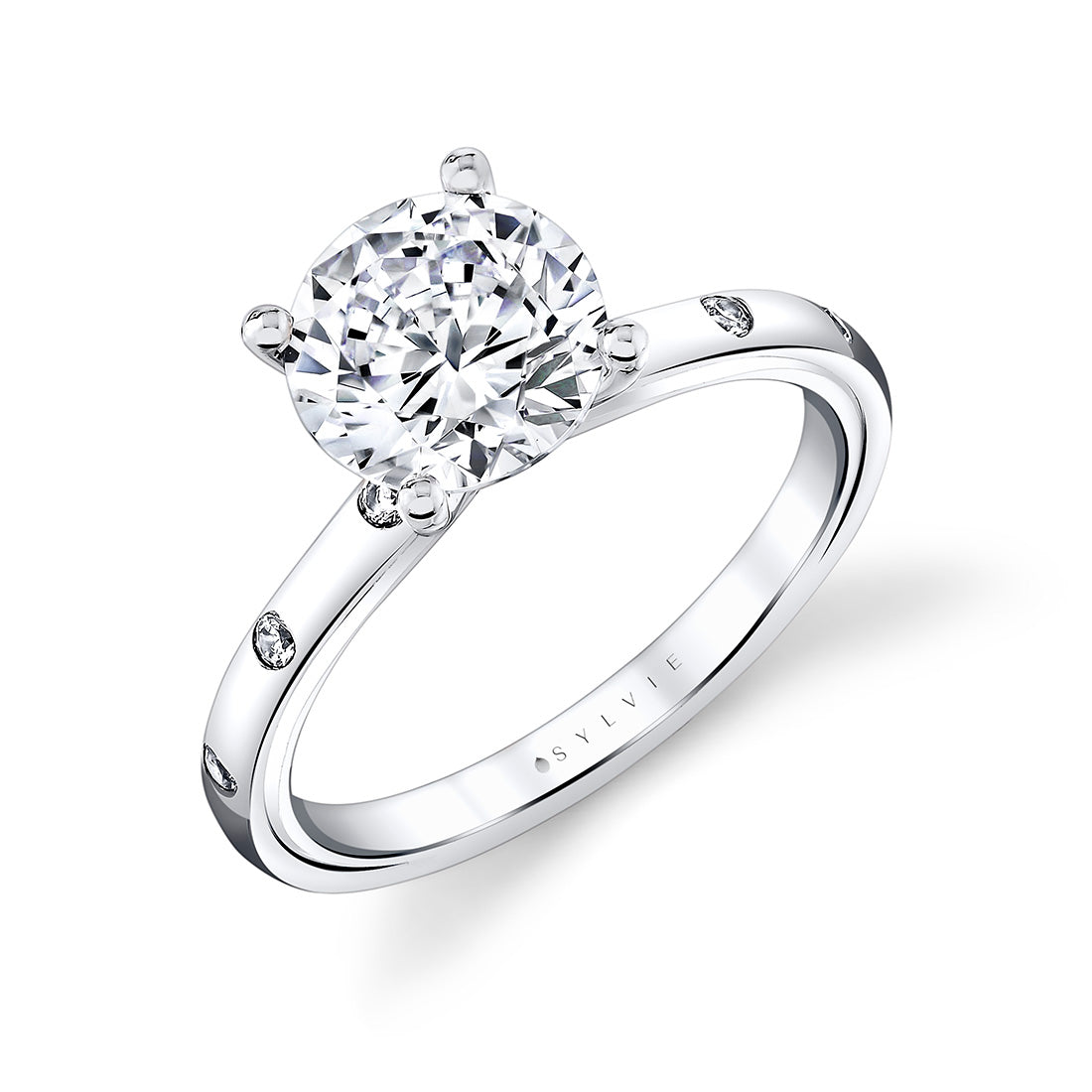 Iconelle Shell Flush Set Engagement Ring - Sedona