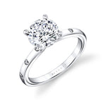 Iconelle Shell Flush Set Engagement Ring - Sedona
