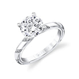 Iconelle Flush Set Spiral Engagement Ring - Jackie