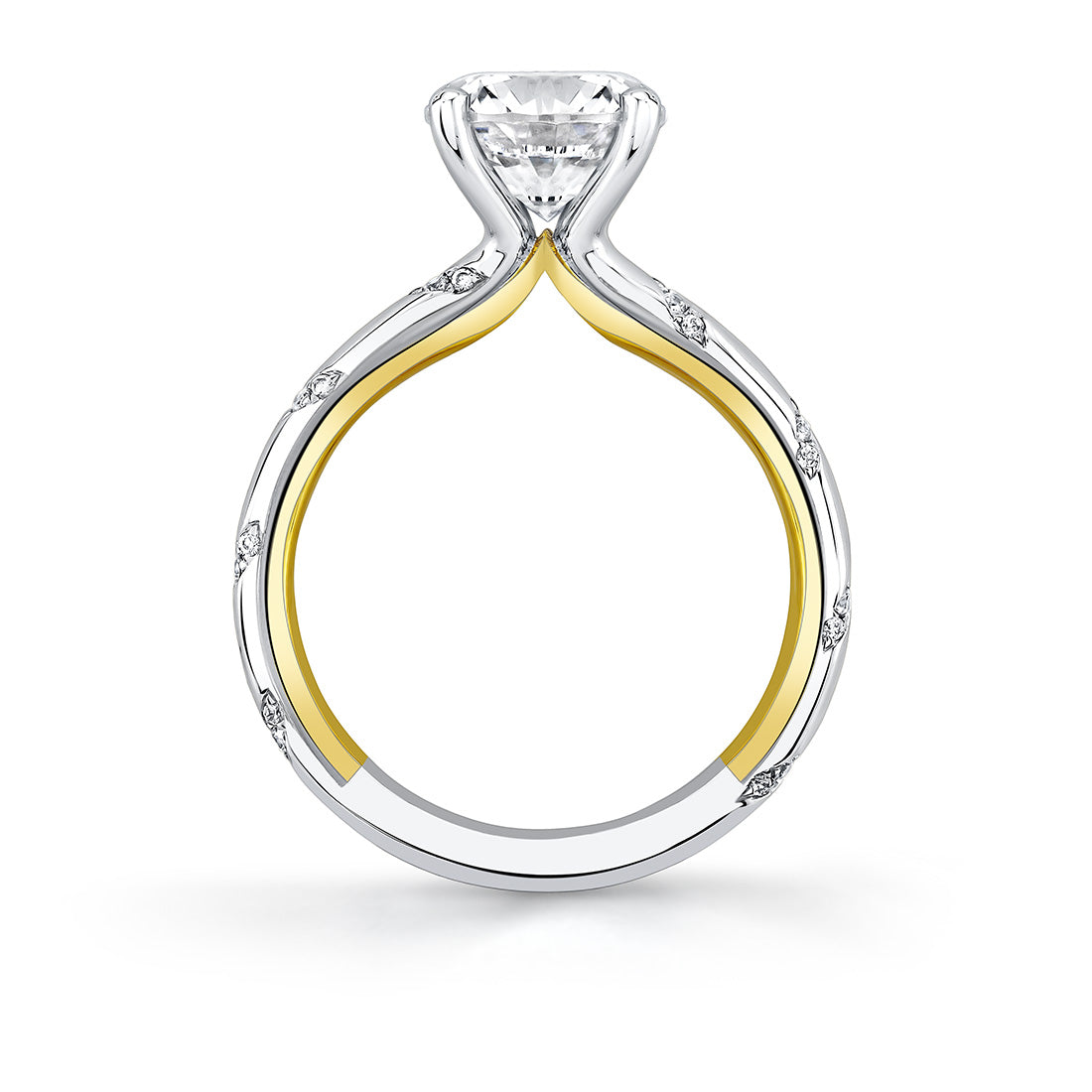 Iconelle Flush Set Spiral Engagement Ring - Jackie