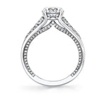 Iconelle Dual Band Graduated Diamond Engagement Ring - Irene