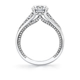 Iconelle Dual Band Graduated Diamond Engagement Ring - Irene