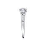 Iconelle Dual Band Graduated Diamond Engagement Ring - Irene