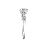 Iconelle Dual Band Graduated Diamond Engagement Ring - Irene