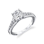 Iconelle Dual Band Graduated Diamond Engagement Ring - Irene