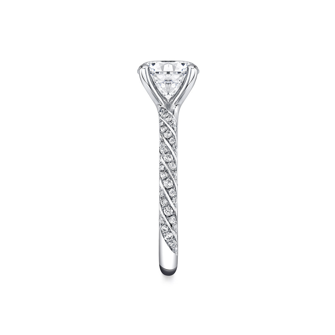 Iconelle Spiral Engagement Ring - Odette