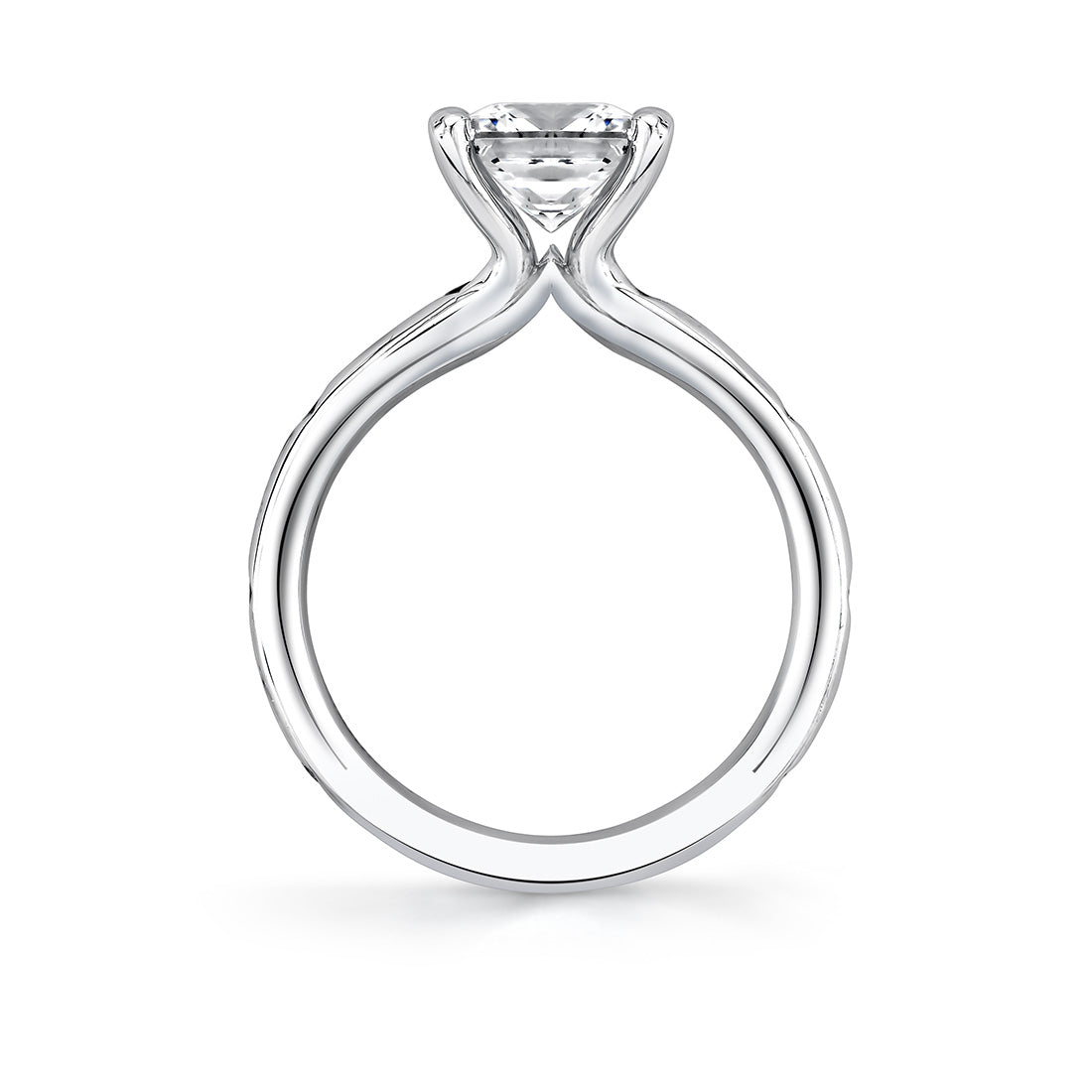 Iconelle Flush Set Princess Engagement Ring - Elizabeth