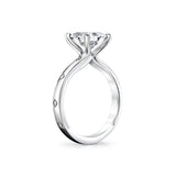 Iconelle Flush Set Princess Engagement Ring - Elizabeth