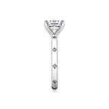 Iconelle Flush Set Princess Engagement Ring - Elizabeth