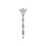 Iconelle Two Tone Pinched Engagement Ring - Josephine