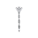 Iconelle Two Tone Pinched Engagement Ring - Josephine