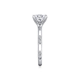 Iconelle Prong Set Diamond Duos Two Tone Engagement Ring - Birdie