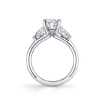 Iconelle Pear Three Stone Engagement Ring - Nahla