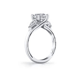 Iconelle Pear Three Stone Engagement Ring - Nahla