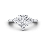 Iconelle Pear Three Stone Engagement Ring - Nahla