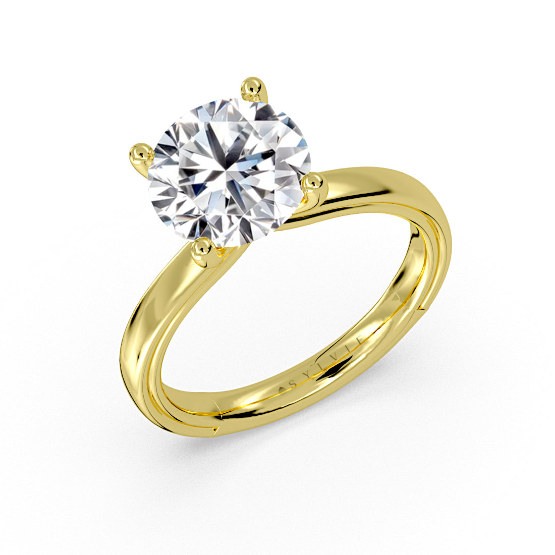 Shell Iconelle Wide Solitaire Engagement Ring - Belinda