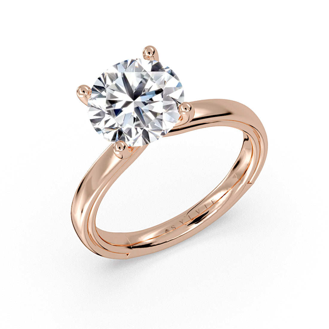 Shell Iconelle Wide Solitaire Engagement Ring - Belinda