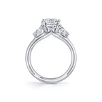 Iconelle Round Three Stone Engagement Ring - Verity