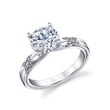 Iconelle Butterfly Two Tone Engagement Ring - Elain