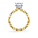 Iconelle Butterfly Two Tone Engagement Ring - Elain