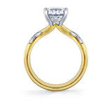 Iconelle Butterfly Two Tone Engagement Ring - Elain