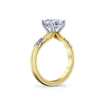 Iconelle Butterfly Two Tone Engagement Ring - Elain
