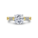 Iconelle Butterfly Two Tone Engagement Ring - Elain