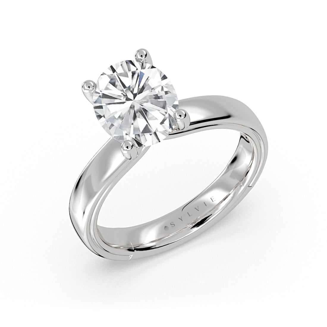 Shell Iconelle Wide Solitaire Engagement Ring - Andie