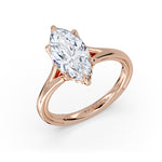 Shell Iconelle Split Shank Hidden Halo Engagement Ring - Cynthia