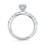 Classic Engagement Ring with Thick Band - Octavie