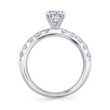 Classic Engagement Ring with Thick Band - Octavie