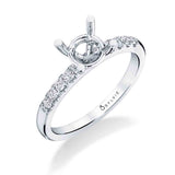 Classic Engagement Ring with Thick Band - Octavie